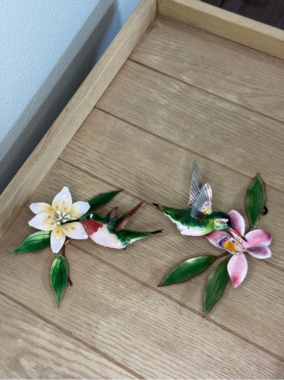BOVANO by Cheshire Authentic Handmade Colorful Hummingbird Wall Accents